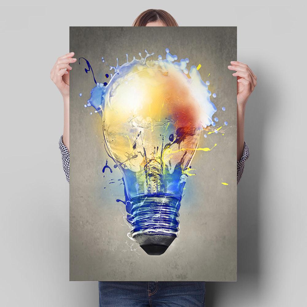 Abstrakte Graffiti Licht Bild Poster Leinwand Malerei Drucken Cuadros Wand Kunst Dekoration Wandbild Für Moderne Wohnkultur Kein Rahmen