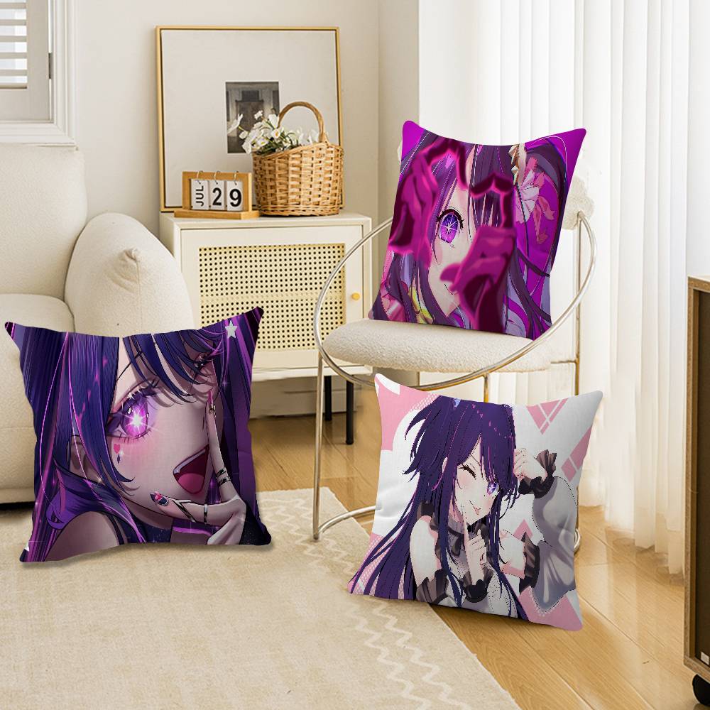 Oshi No Ko Anime Ai Hoshino Personalized Pillow Dust Cover Bedroom Kids Party Decoration Pillowcase Birthday Children Gift