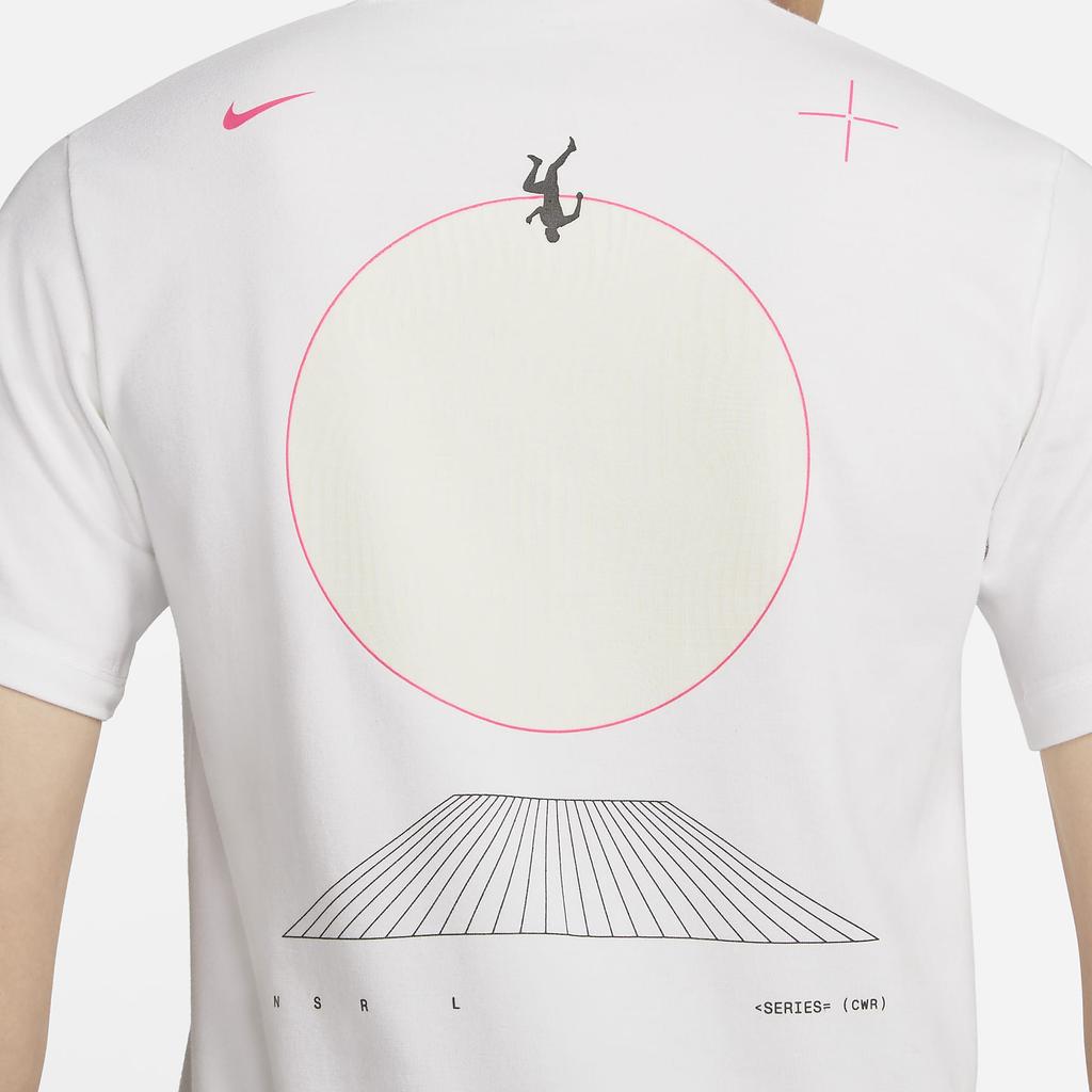 Nike T Shirts Men's White Crew Neck Moderate DB0873-100