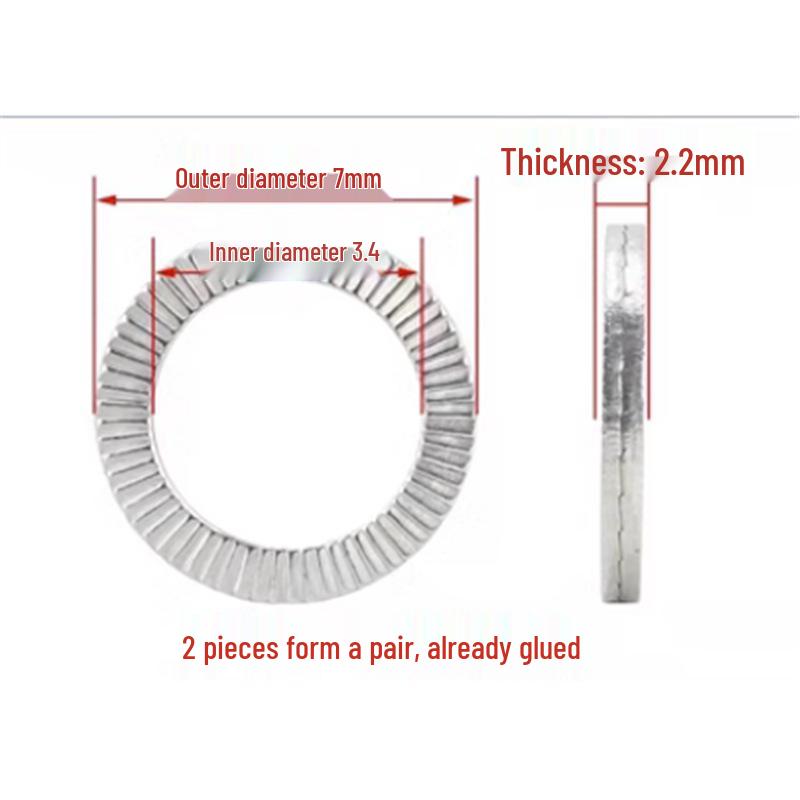 Stainless Steel TBQ01 Anti-Loosening Washer (Sizes 3 to 30) Standard