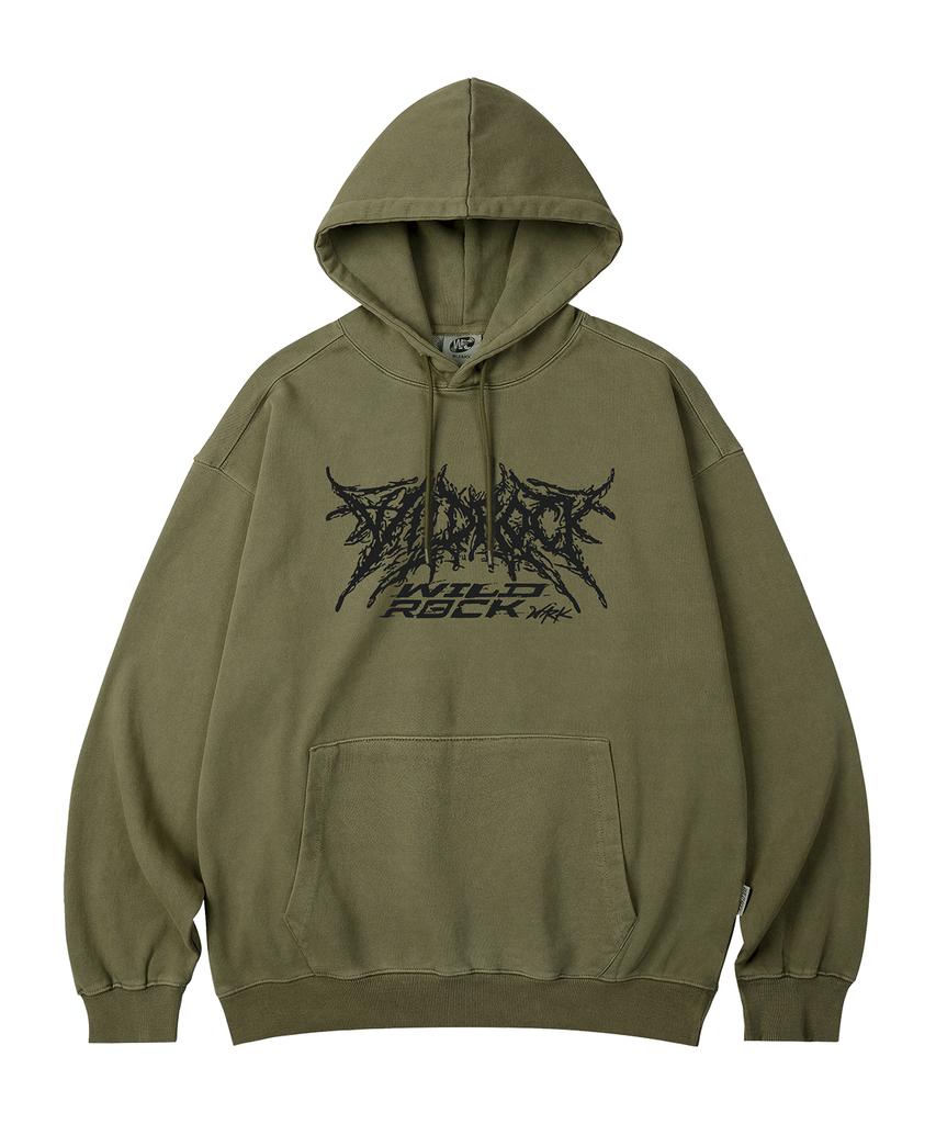 WILDROCK Wild Raw Logo Pigment Oversized Hoodie_5 Col