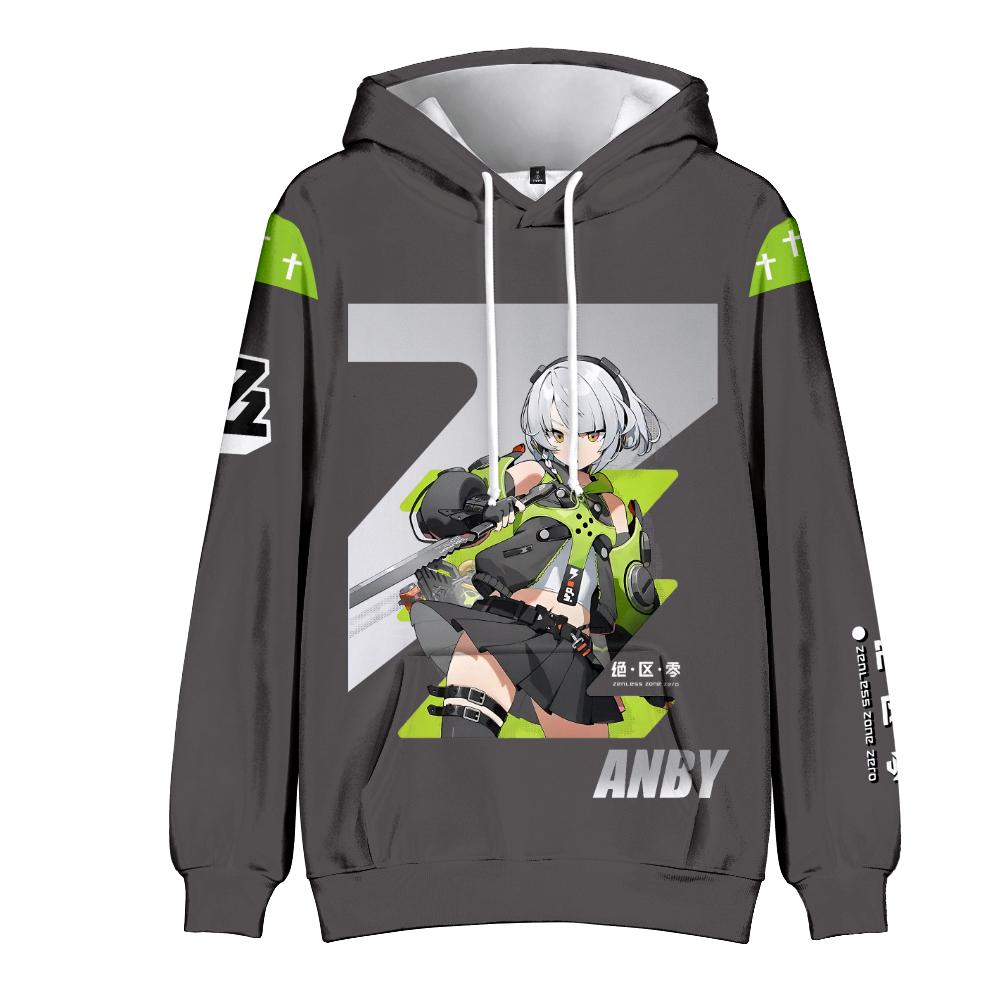 Fashion for Fans of Zenless Zone Zero Anime Printed Sweatshirt Outdoor Sport Cosplay Pullovers Hoodie Cosplay Costume