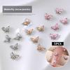 5Pcs Zircon Nail Art 3D Charms Jewelry Butterfly Shaped Nail Crystal Alloy Decals Rhinestone Nail Decoration