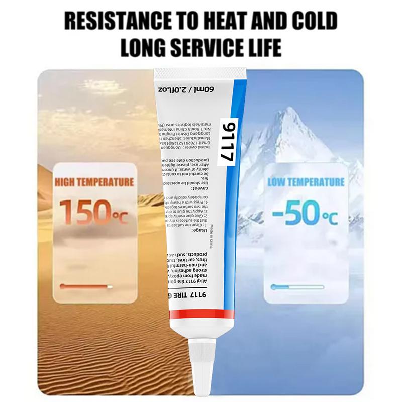 Lepidlo na opravu škrábanců v pneumatikách Lepidlo na opravy škrábanců v pneumatikách Těsnící tmel pro rychlé vytvrzení škrábanců na pneumatikách Pro opravu výmolů a škrábanců