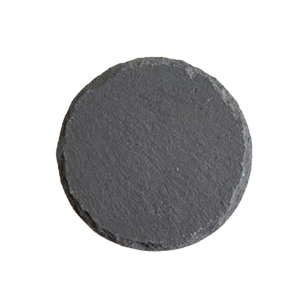 

Pure Natural Slate Tourmaline Lymphatic Detoxing Coaster Energy Gemstone Coasters Women Men Round 1