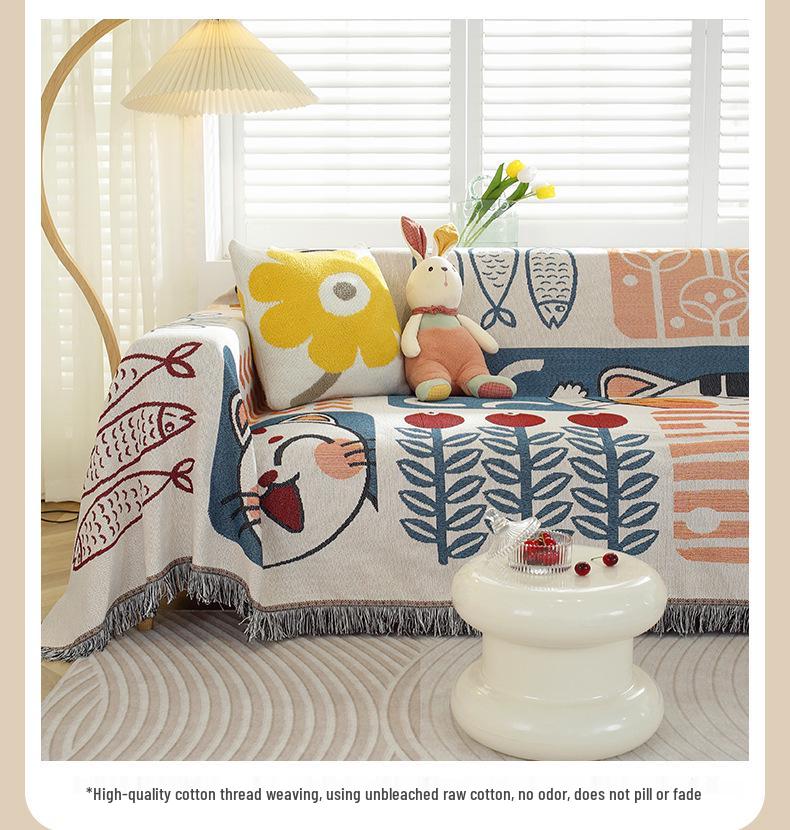 Universal Non-Slip Sofa Cover: All-Season Modern Minimalist Knitted Cushion Towel (2025)