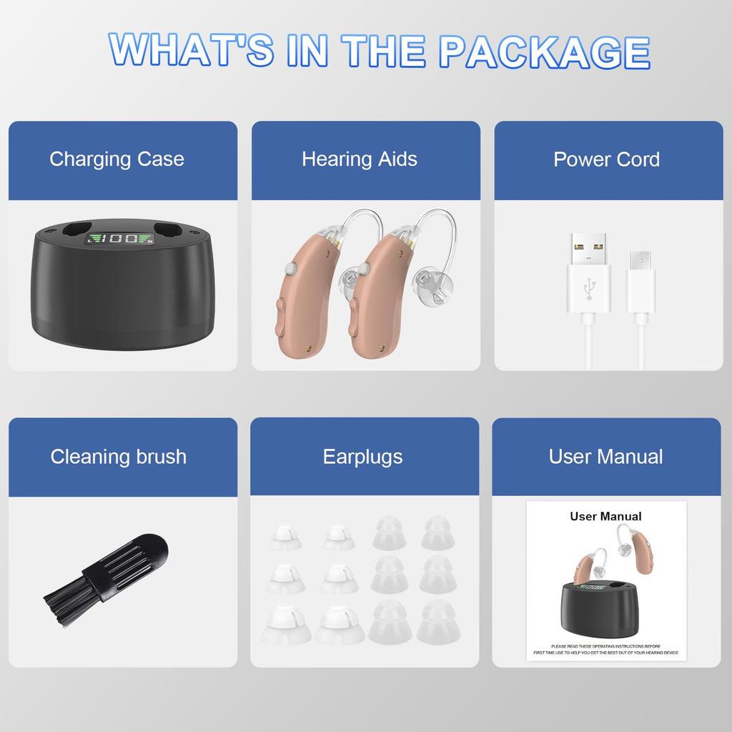 2025 New Rechargeable 32-Channel Hearing Aids