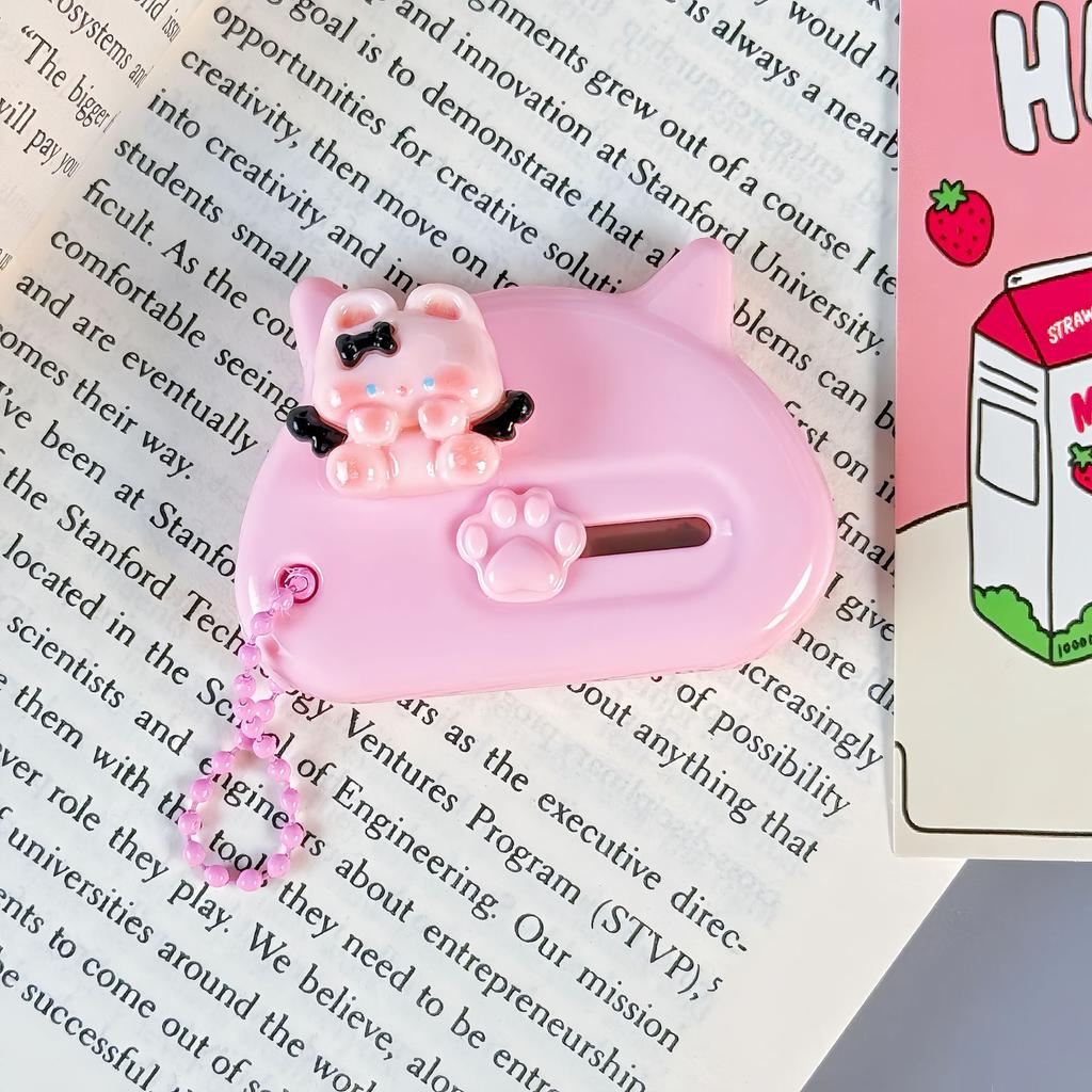 1 Piece Mini Cartoon Utility Knife Beige Coffee Color Bear Cat Paw Rabbit Box Cutter for Student Potable Scrapbook Paper Cutter