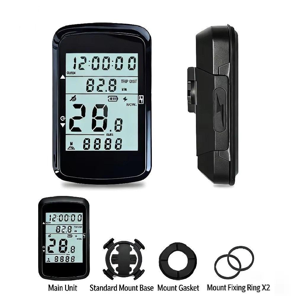 Rechargeable Bike Speedometer 2.4 Inch Screen Electronic Stopwatch Road Bike