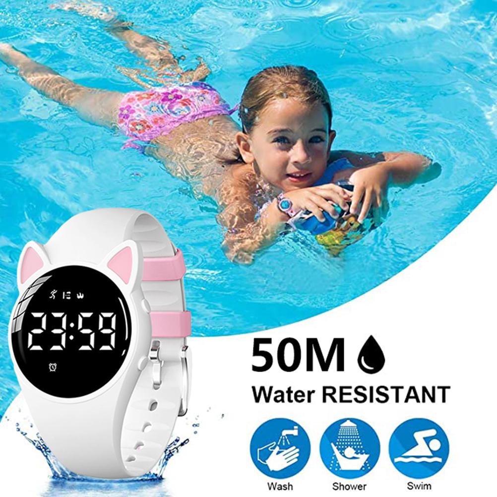 Çocuk Dijital Spor Saati Su Geçirmez Dış Mekan Spor Saatleri Alarm Kronometre Silikon Kayışlı Erkek Kız Çocuk Hediyesi