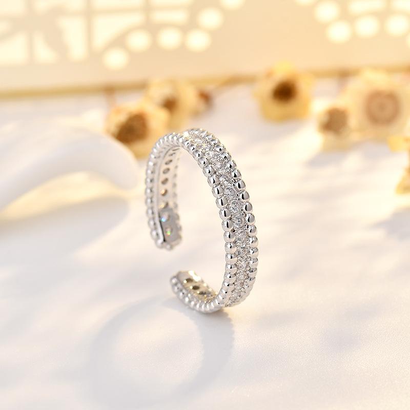 Ins Style Simple Heart Ring Female Light Luxury Index Finger Ring New Sense Tail Ring