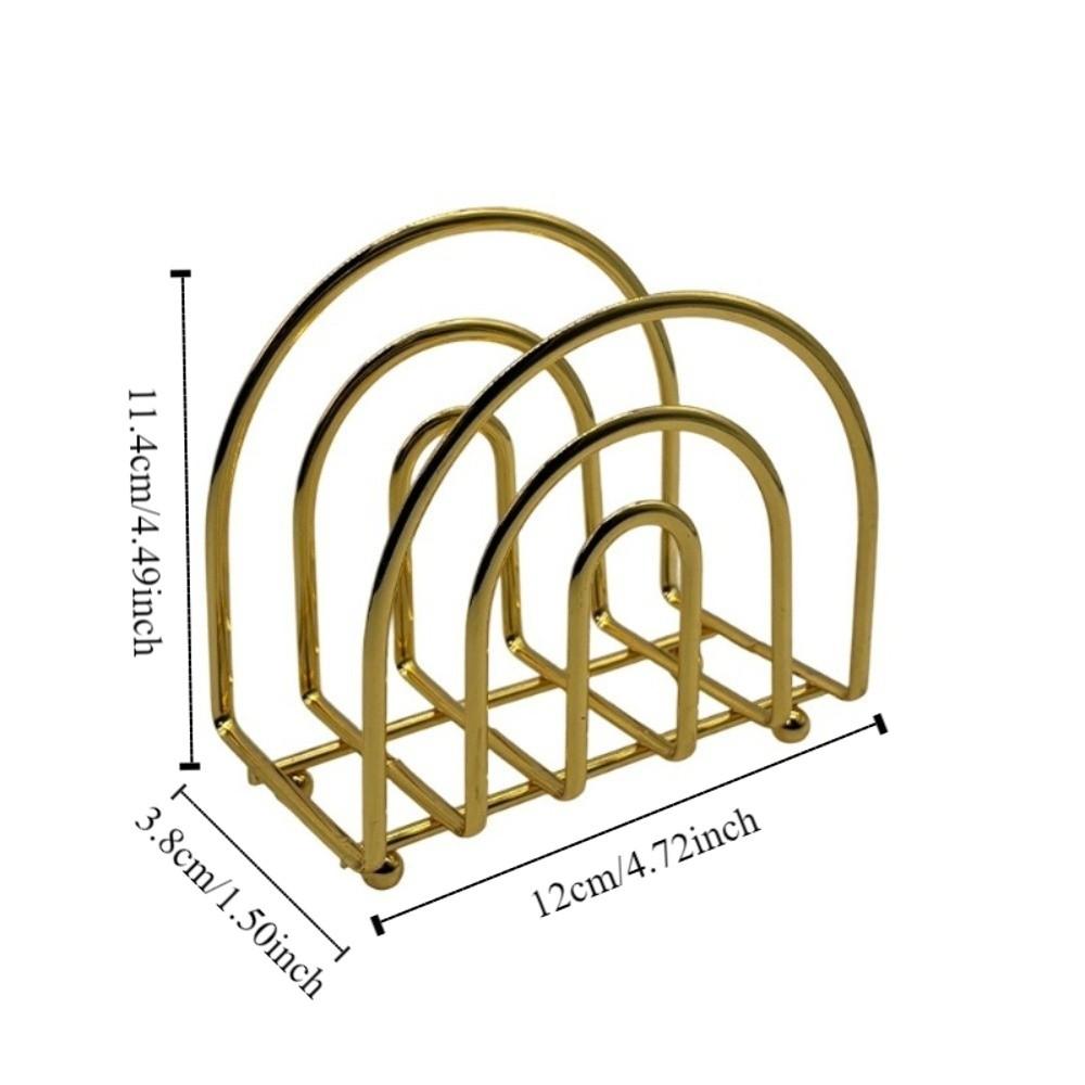 Hollow Tissue Paper Storage Rack Metal Tissue Dispenser Modern Design Napkin Holder  Restaurant