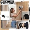 Minimalist Baseball Cap Organizer & Display Rack - No Drilling Sticky Hat Hangers For Door