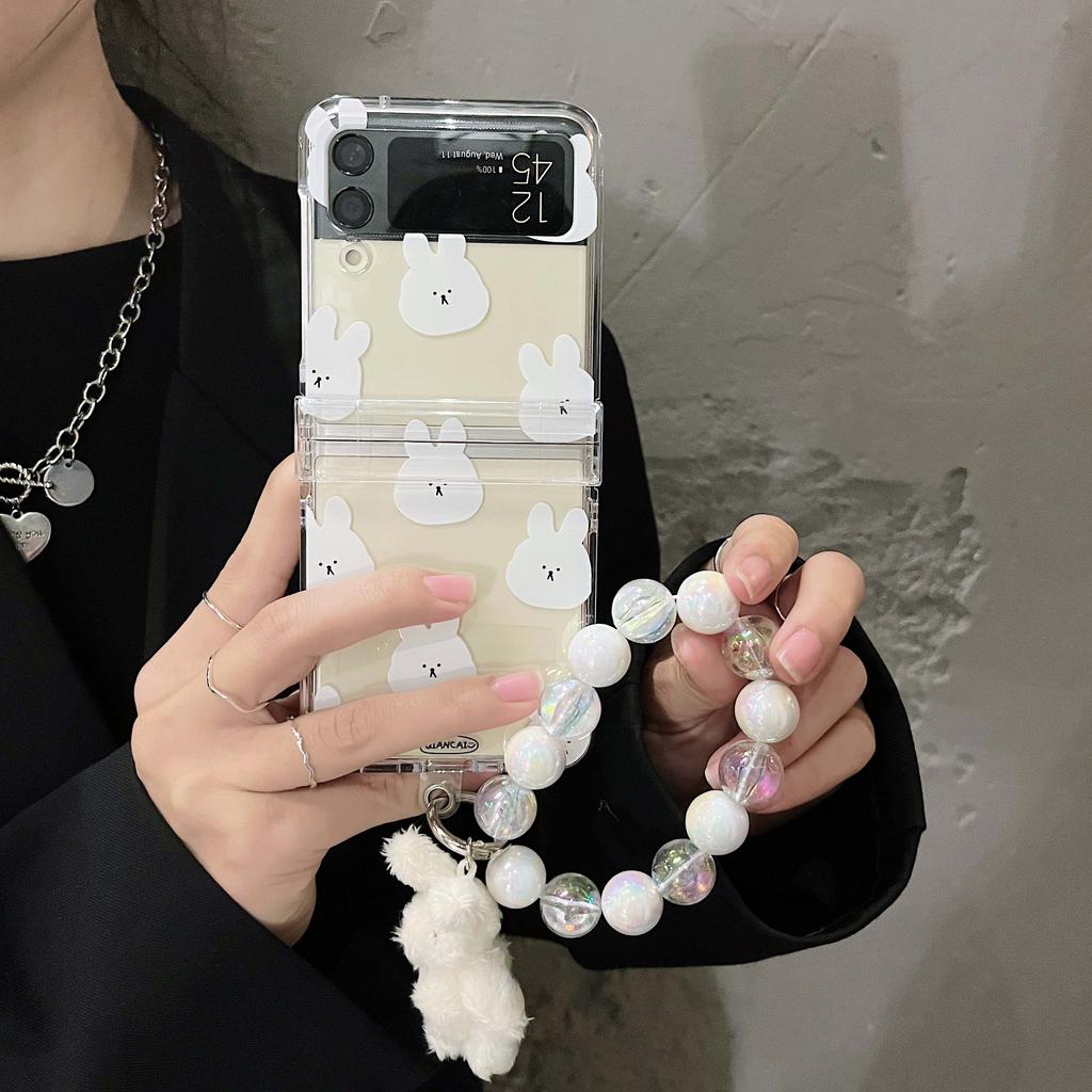 Maths Lucky Pc Hard Ins 2023 Bracelet Phone Case For Samsung Galaxy Z Flip4 Flip3 Flip 3 4 5g Protector Back Cover 3 In 1 Capa