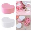 Jewelry Organizer Heart Shape Makeup Box with Mirror Cosmetic Storage Container for Earrings Rings Necklaces Display