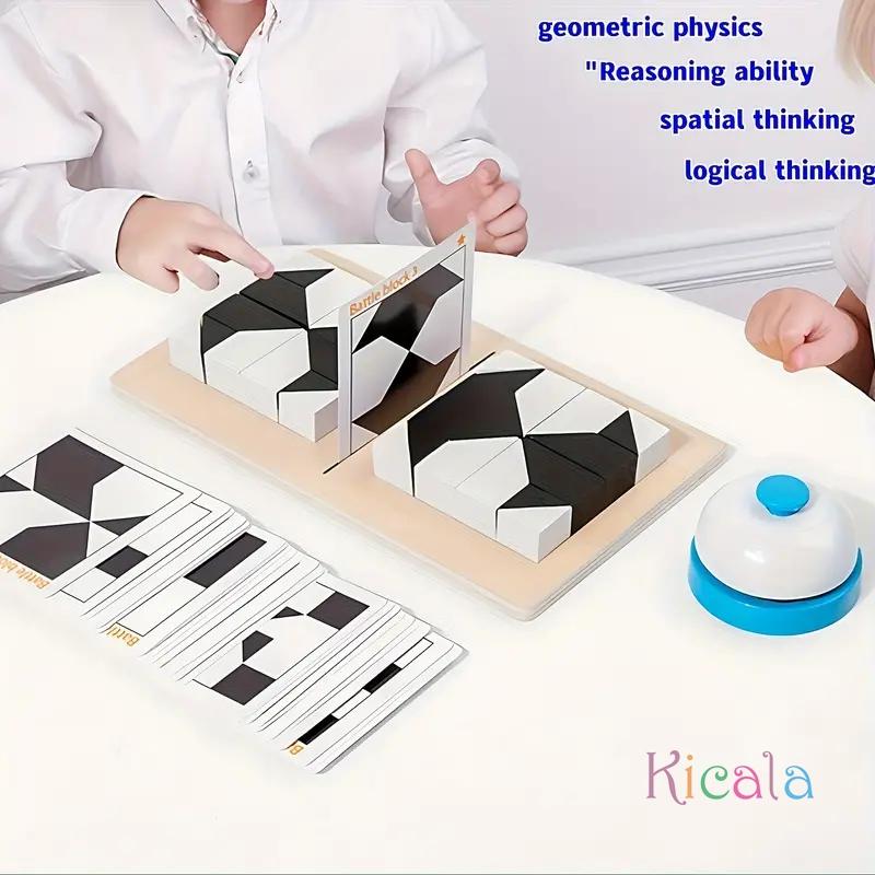 3D Mind-bending IQ Challenge Geometric Puzzle Kids Toy Parent-child Interactive Board Game Party Gifts