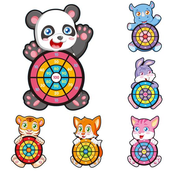 Sticky Cartoon Target Animal Board Balls Herní hračka pro děti a rodiče