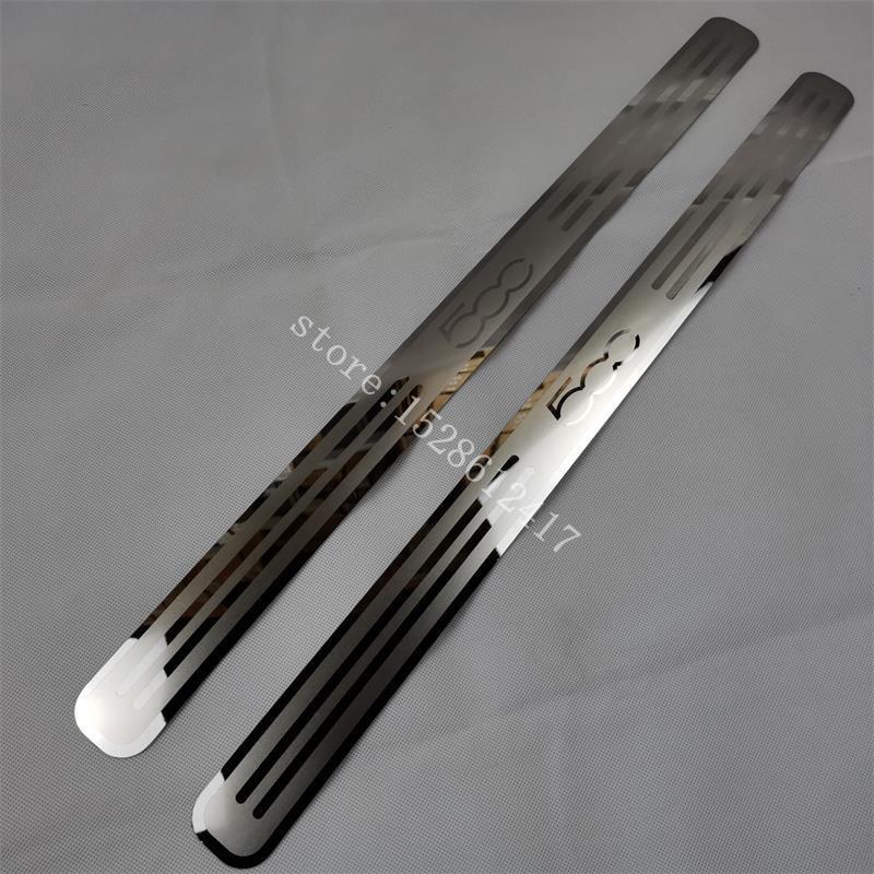 

Для Fiat 500 500C 2010-2018 Дверной Порог Порог Пластина Защита Порог Педали Крышки Стайлинг Автомобиля