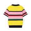 Europäischer und amerikanischer Stil, neue Damenbekleidung, ausländischer Stil, vielseitig, gestreiftes Strick-POLO-Shirt 3653015