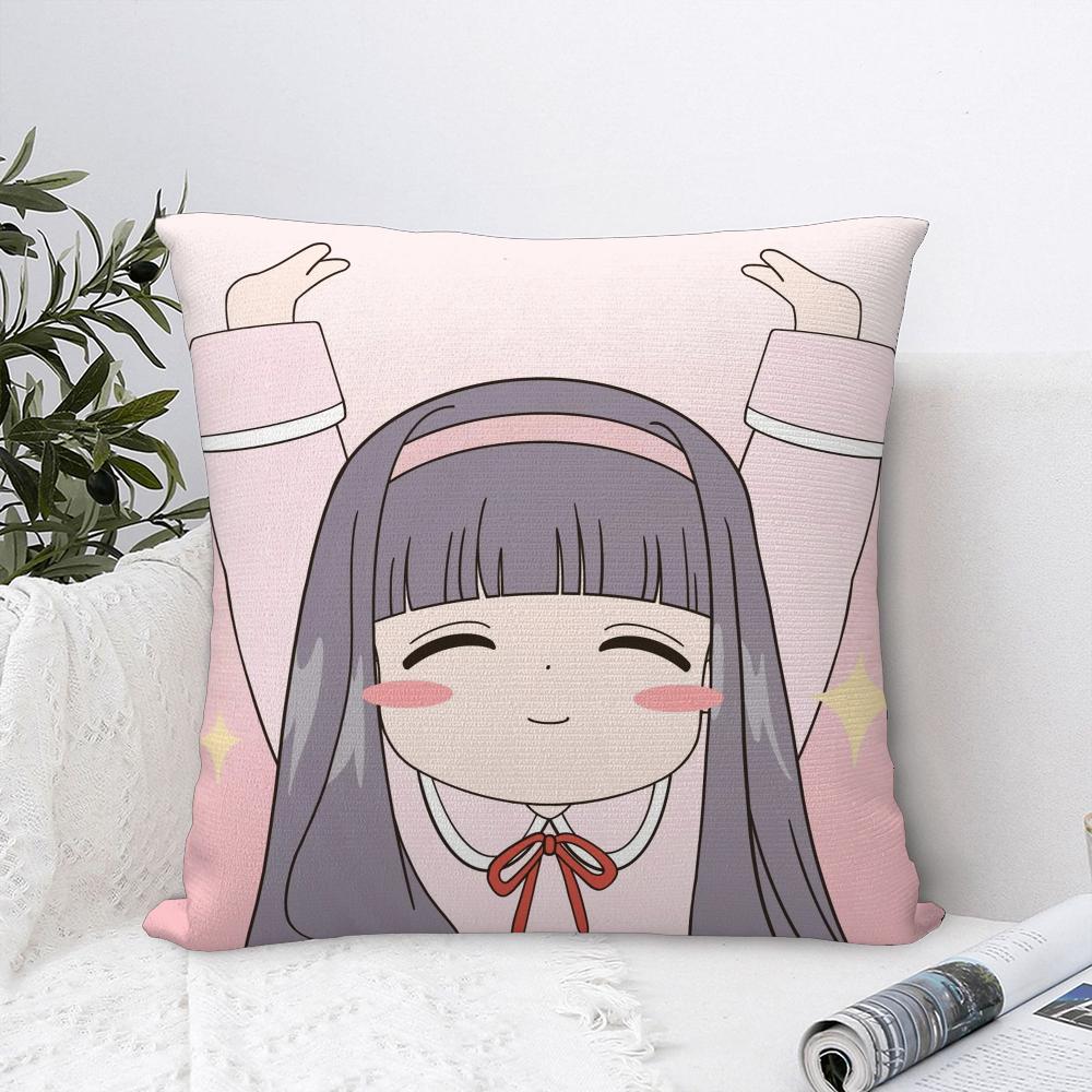 Anime C-Cardcaptor S-Sakura Pillow Case Sofa Decorative Home Double-sided Printing Short Plush Cushion Cover Throw Pillow Cover