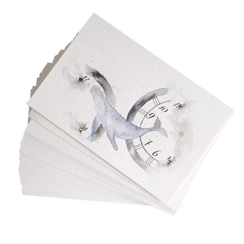 Artist-Grade 300g Cotton Watercolor Postcard Paper - Medium Texture for Professional Art