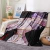 1 Stück Kpop Dämonenjäger Druck Flanelldecke, Hohe Qualität für alle Jahreszeiten, Heimdekoration, Wärme und Komfort, Perfekt für Weihnachtsgeschenke