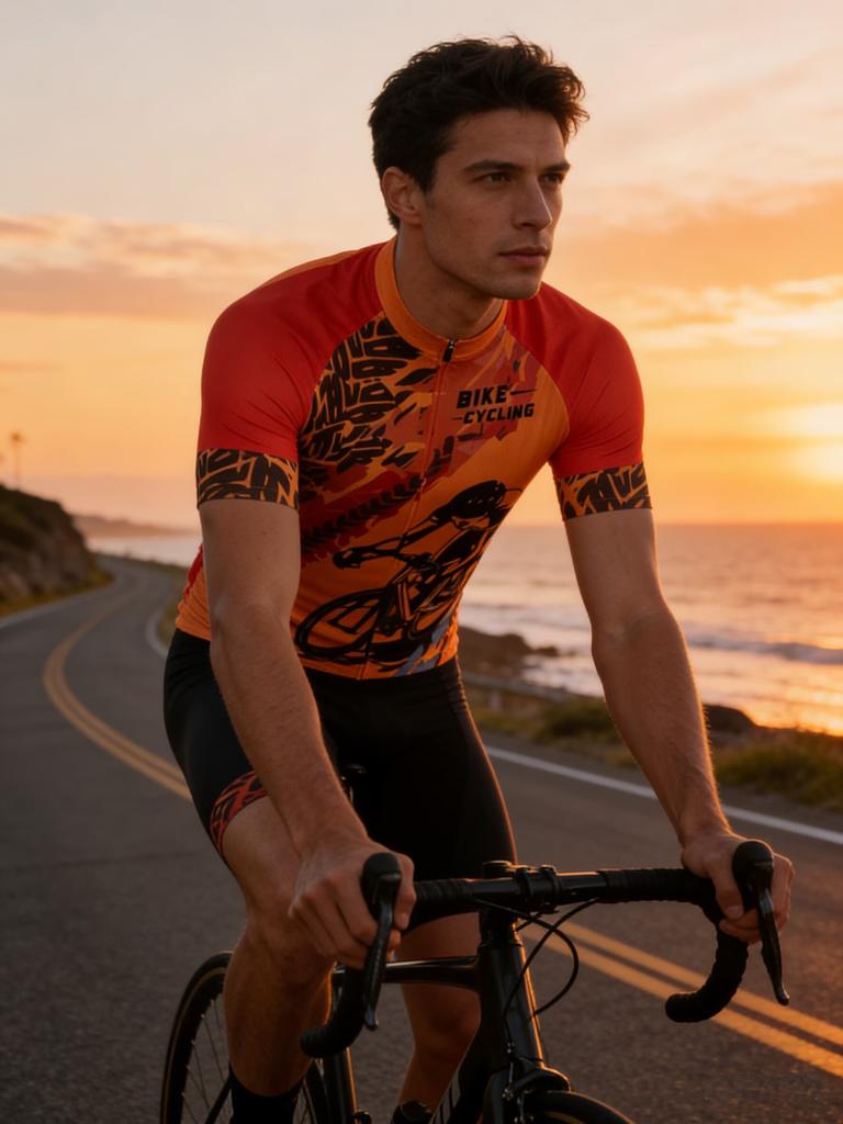 Pro Cycling Jersey Set Summer Short Sleeve Men's MTB Bike Cycling Clothing Maillot Ropa Ciclismo Uniform Suit Summer 2026 Breathable Cycling Suit Set