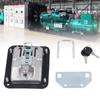 Truck Paddle Lock 5.5in Long 4.3in Wide Ergonomic Electroplated Stainless Steel Truck Tool Box Lock 