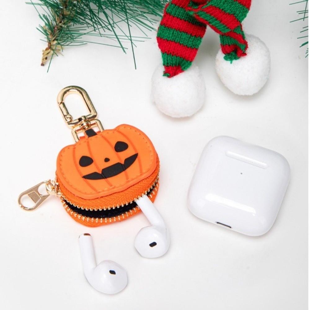 Kawaii Leather Mini Bag Pendant with Zipper Vintage Coin Purse Creative Multi-purpose Headphone Bag Birthday Gift