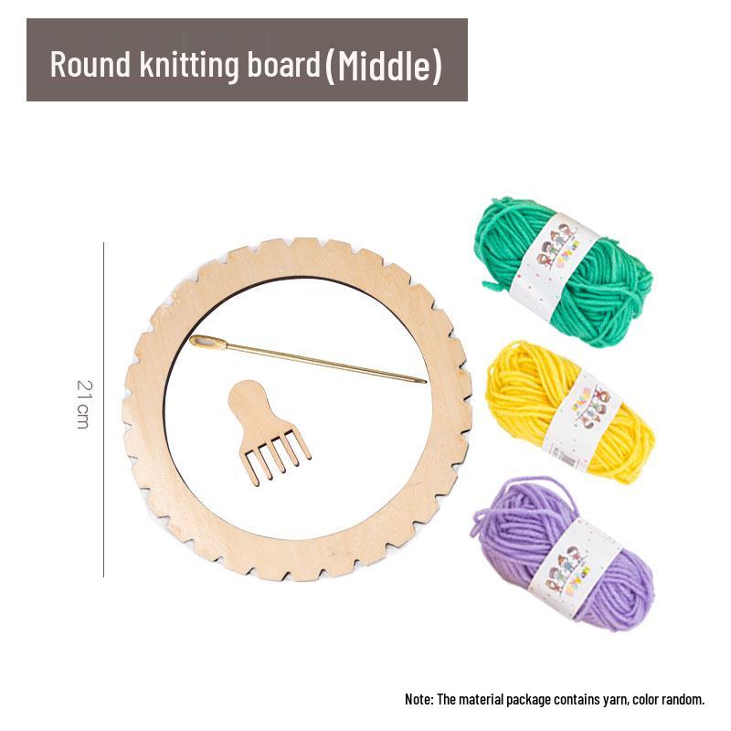 Children's Art Area Wool Knitting Board - DIY Weaving Material Kit for Kindergarten & Large Class Teaching