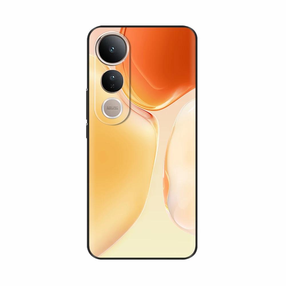 Fundas For Vivo V50 Lite 5G Popular Flowers Cartoon Soft Silicone Phone Back Cover For Vivo V50 V50 Lite 5G 4G Shell Casing Capa