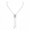 Vintage Zinc Alloy Cowboy Hat Necklace Adjustable Fringed Lariat Sweater Chain Gold Pull-out Tassel Drawstring Necklace Daily