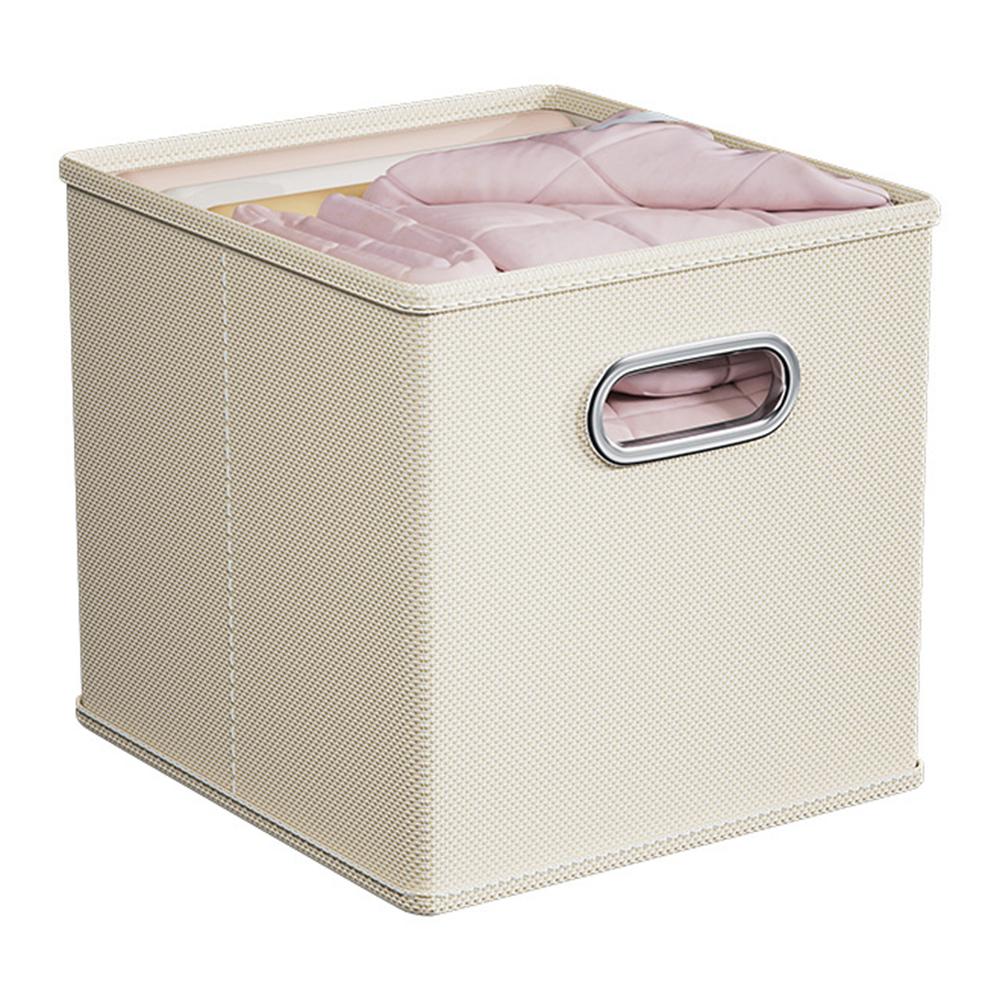 

Oxford Cloth Foldable Storage Box Drawer Style Large Capacity Organizer for Clothes Books Toys, 28 x 28 x 28cm