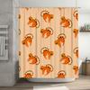 Tiger Print Shower Curtain Orange Black Stripes Pattern Bath Mat Cover for Kids Bathroom Decor Home Decoration