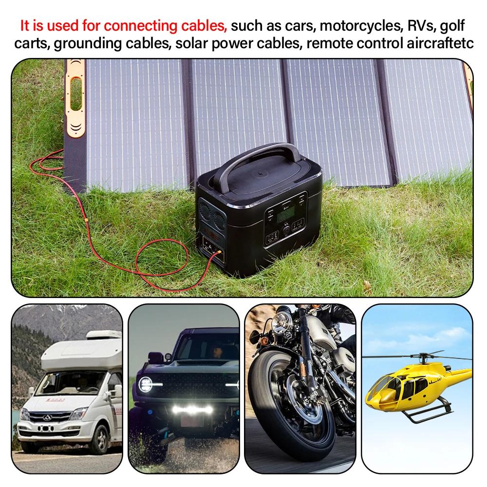 12AWG XT60 / Anderson Parallel Battery Connect Cable Male Female Silicone Copper Extension Wires For Drone Boat Solar Energy