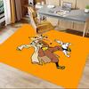 Tintins Dynamischer Abenteuerteppich für Spielzimmer Schlafzimmer Wohnzimmer Sofa Heimdeko Kinder Spielbereich Teppich Rutschfeste Bodenmatte