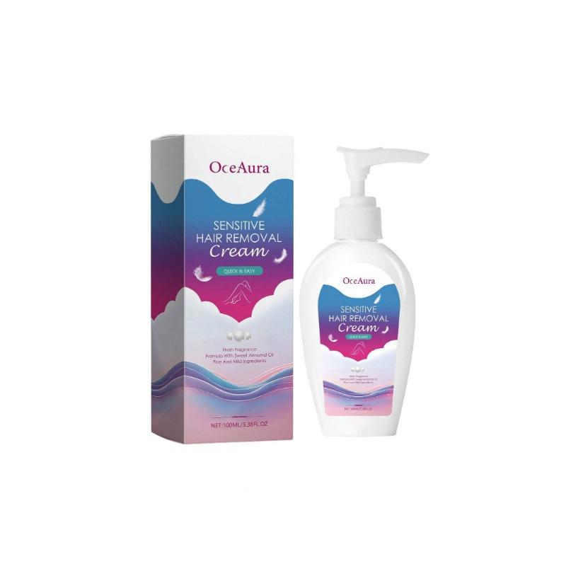 Crème dépilatoire avec 100 ml, douce et non irritante, rend la peau sous les bras, les aisselles et les jambes plus lisse et plus blanche.