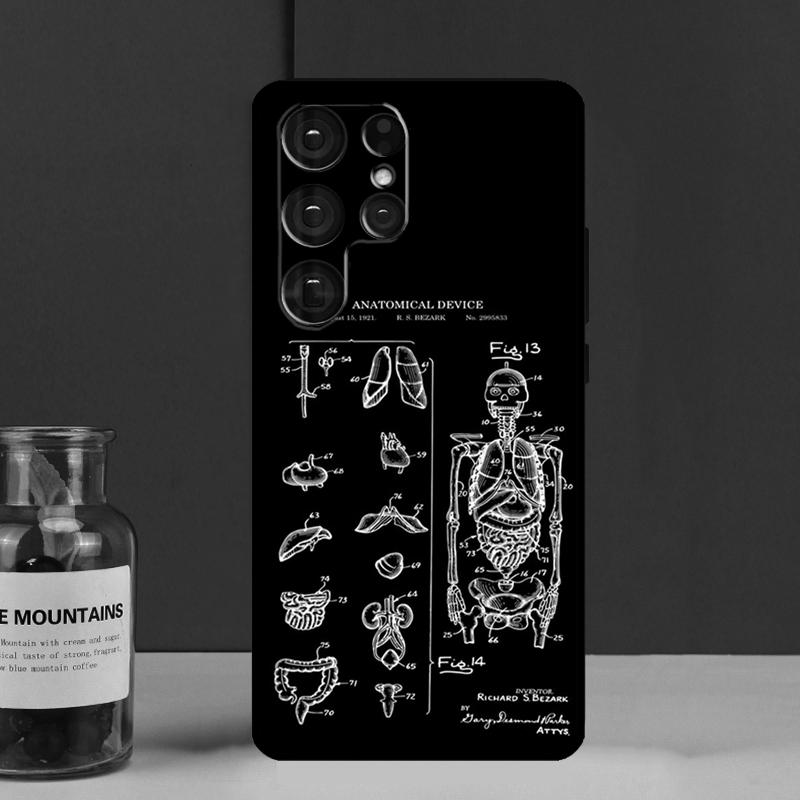 Medical Human Organs Brain Funda Case For Samsung Galaxy S25 Ultra S9 S10 S20 S21 FE S22 S23 Plus S24 Ultra Phone Cover