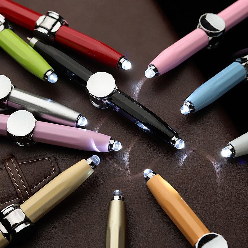 LED Luminous Multi-Functional Spinning Pen: Creative Fidget Spinner & Decompression Tool