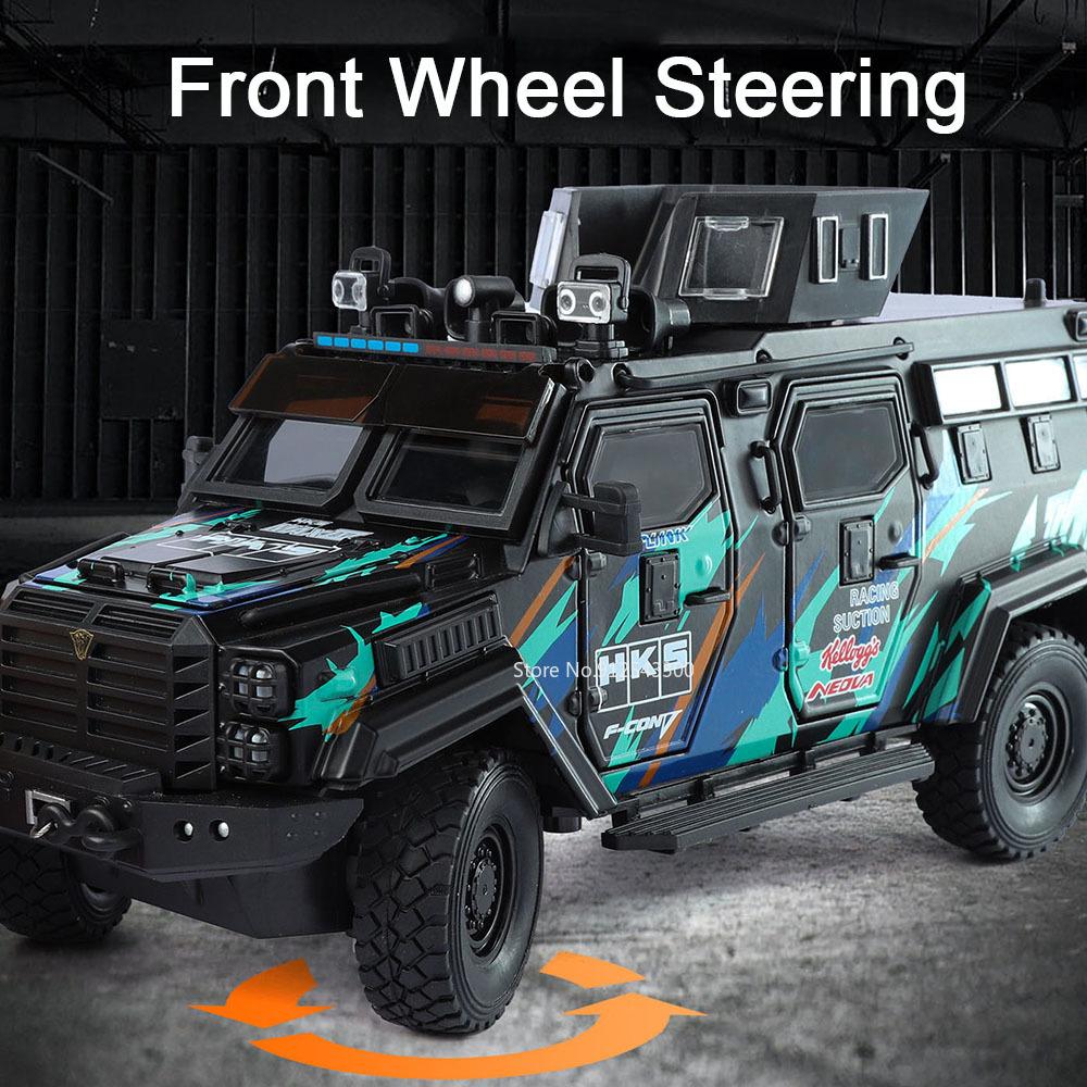 1:24 Scale Sabertooth BYD U8 Car Model Toy Alloy Diecast Sound Light Shock Absorption Off-road Vehicles Models Kids Gifts