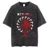 Camiseta Retro Lavada My Chemical Romance The Black Parade Unisex Moda Hip Hop Gótico Camiseta de Algodón Holgada Streetwear Camisetas