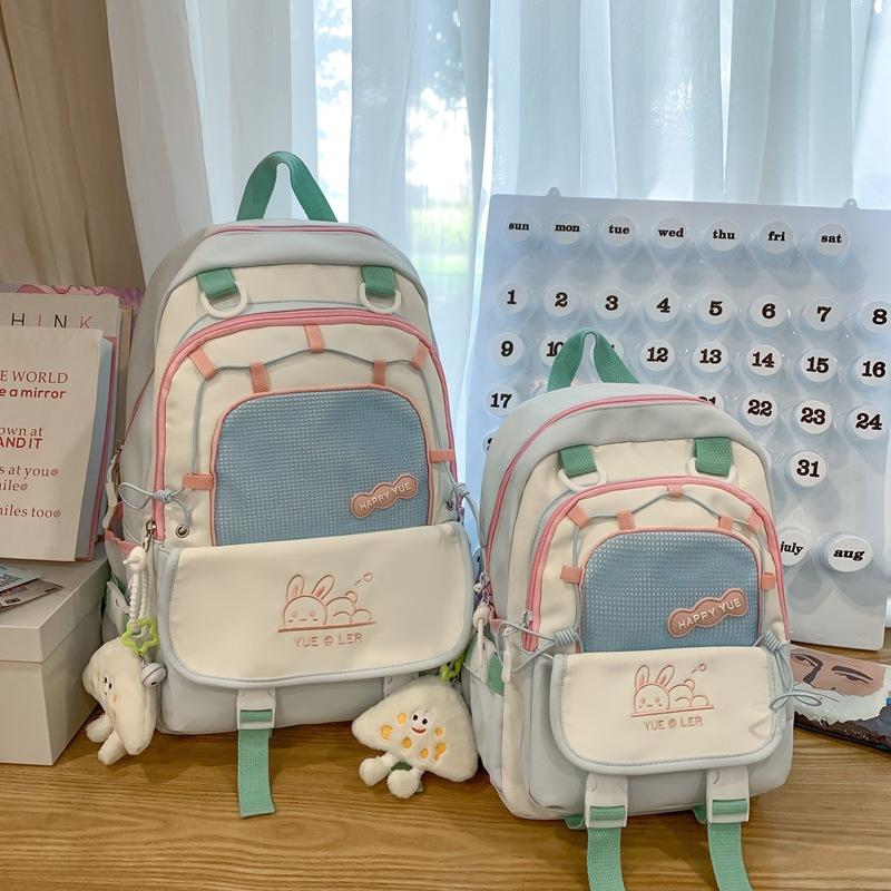 Schoolbag Large Capacity Backpack New College Style College Student Female Casual Schoolbag Fashion Travel Junior High School Student