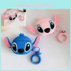 Cute Cartoon Stitch Airpods Pro2 Case Soft Silicone Protective Cover For Apple Bluetooth Earphones Adorable Shell For Women