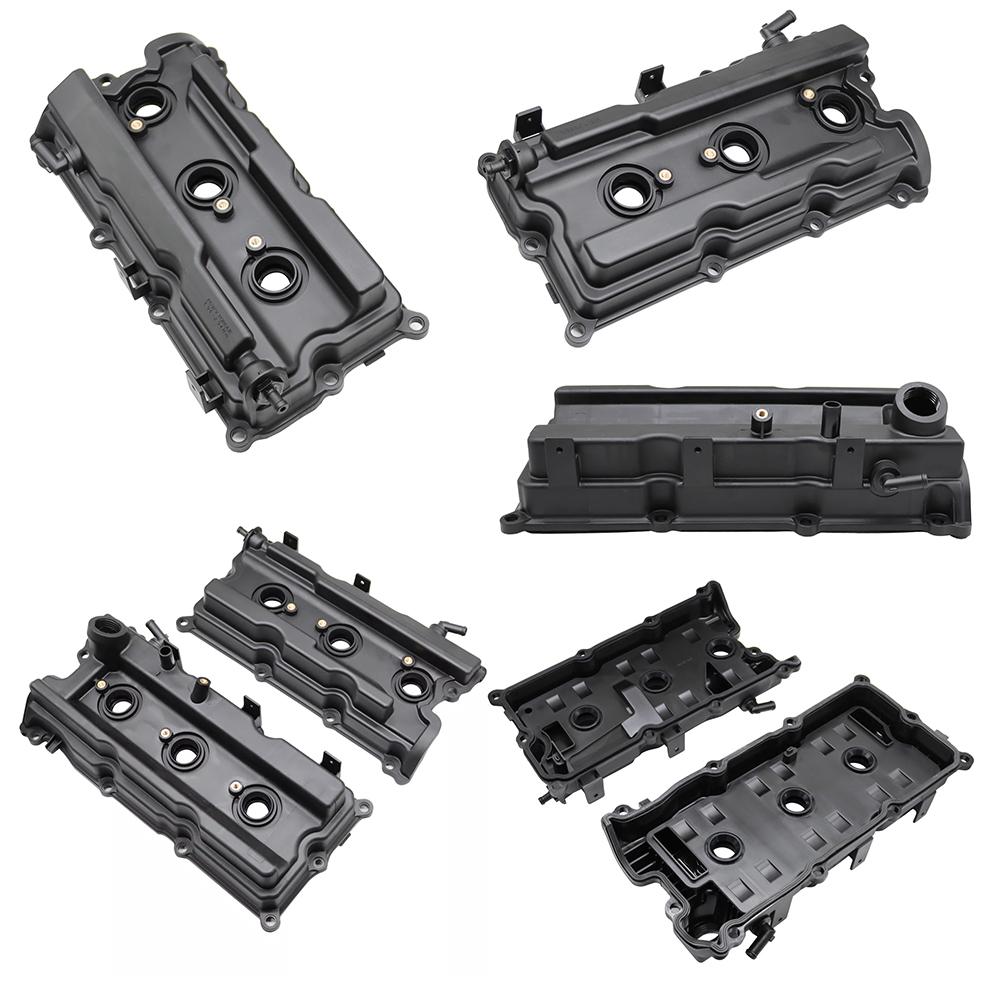 2Pcs Cam Rocker Cover W/Gasket Screw Oil Cap Engine Valve Cover Camshaft Rocker Cover OE 13264-EA200 13264-EA210