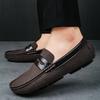FashionBlack Leather Moccasins for Men Loafers Fashion Shoes Men's Luxury Formal Shoes Party Wedding Footwear Big Size 39-46