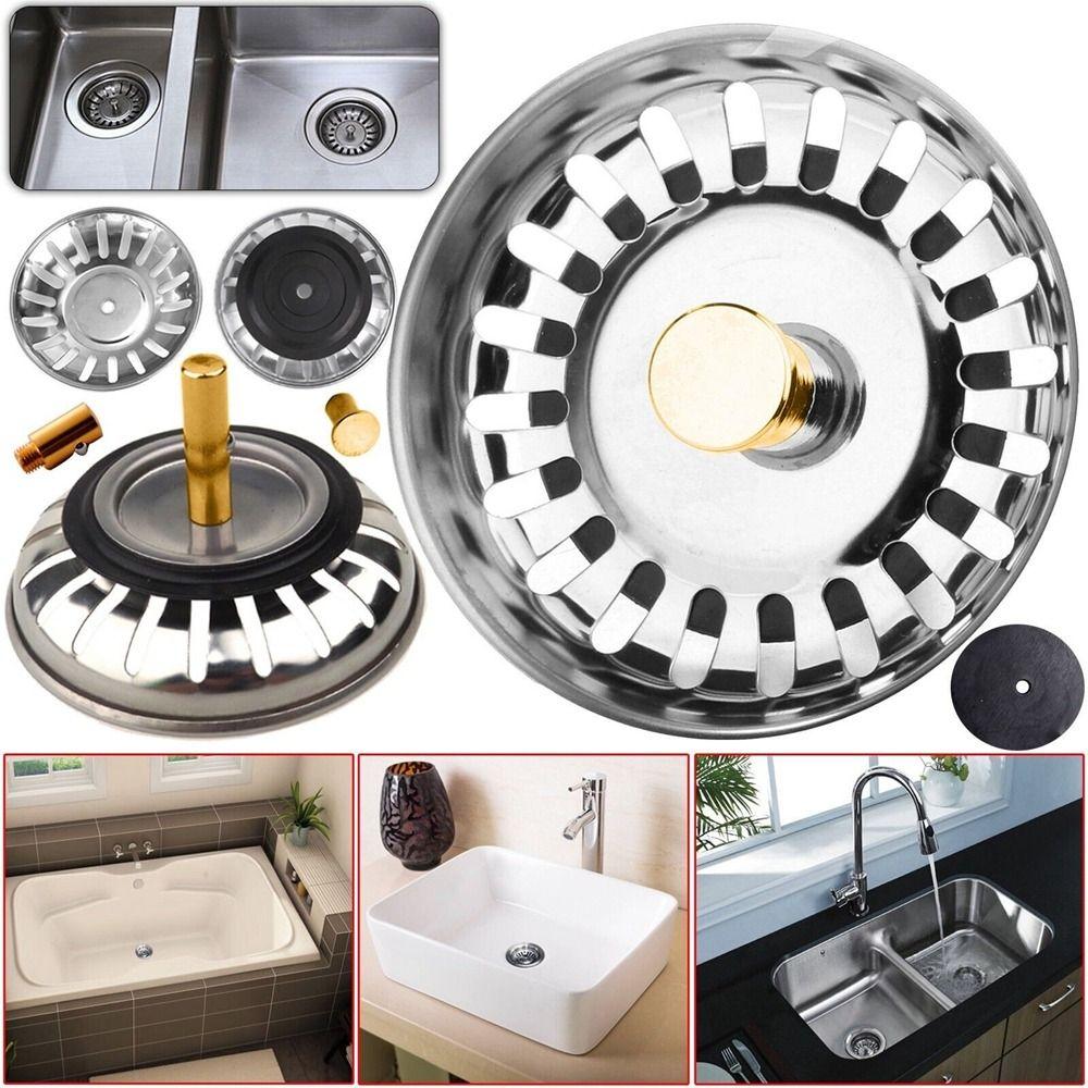 

Сливной фильтр для раковины из нержавеющей стали, кухонные гаджеты, пробка для отходов, новый фильтр для кухонной раковины, ванная комната