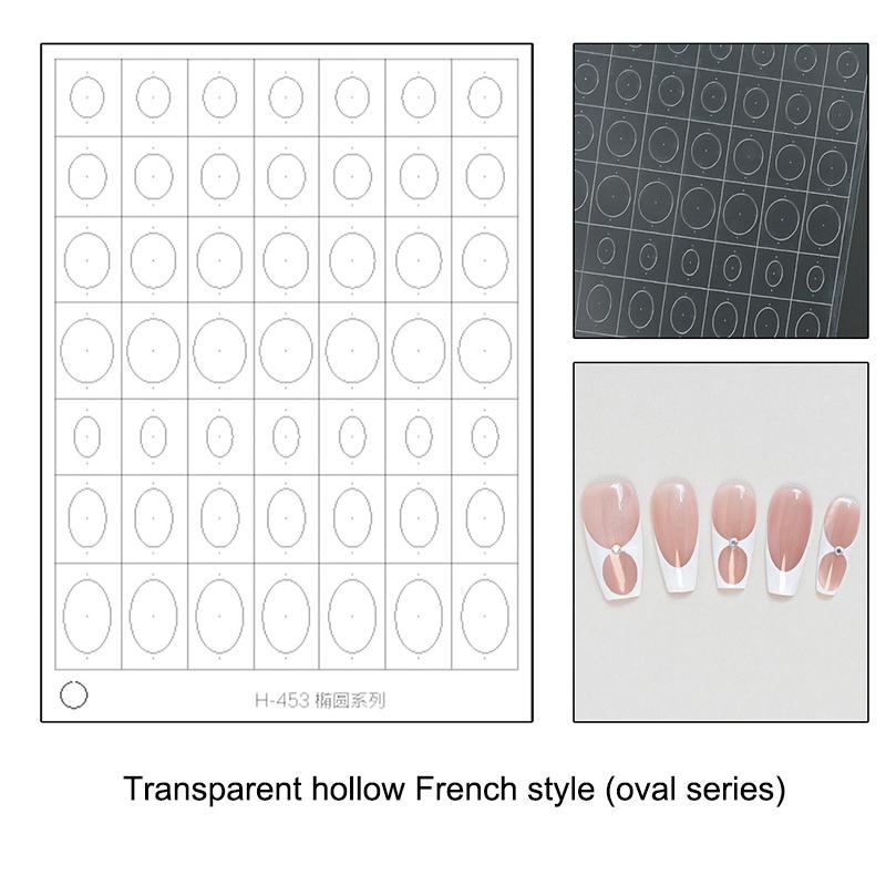 Flocon de neige creux transparent Feux d'artifice Cheval Autocollants pour ongles Pochoir aérographe Année du Cheval Série Nouvel An Décoration Autocollant pour ongles