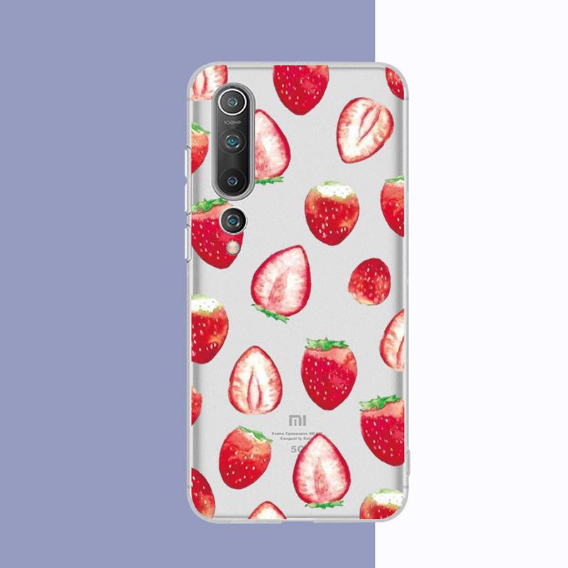 Pfirsich Erdbeere Handyhülle Für Redmi Note 5 7 8 9 10 A K20 pro max lite für Xiaomi 10pro 10T