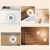 Modern LED Touch Control Night Light Rechargeable Night Light Adjustable Brightness Warm & Cool White Portable LED Lamp for Bedroom Hallway Wardrobe