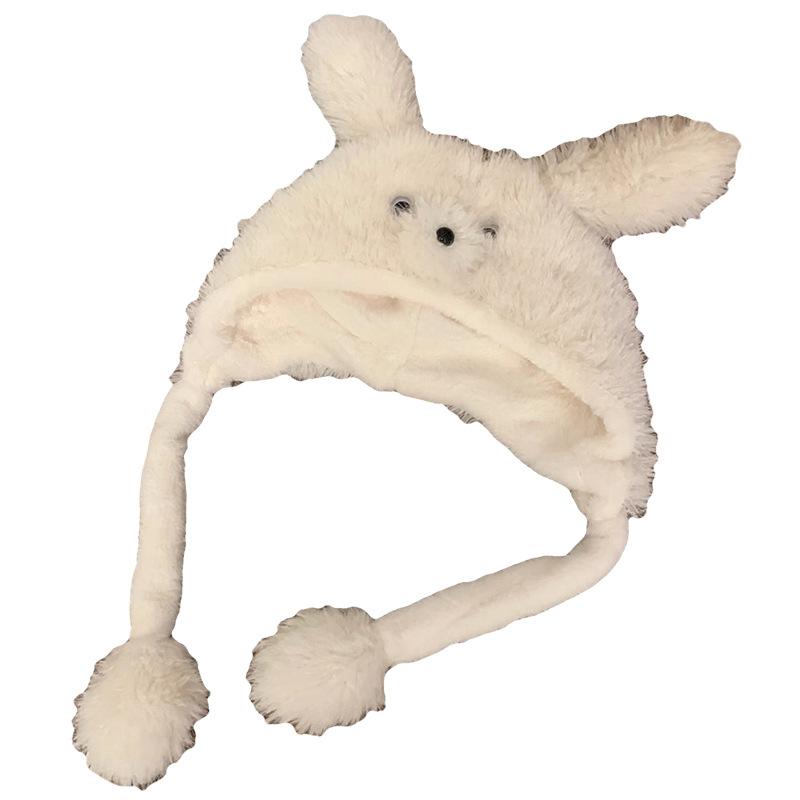 Winter neu süß beweglich flauschig Welpenhund Ohren Mütze weiblich verdickt warm Ohrenschützer